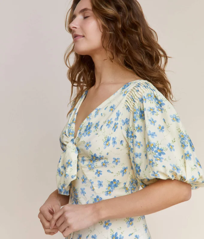 The Honey Dress | Lilies in Bloom Silk