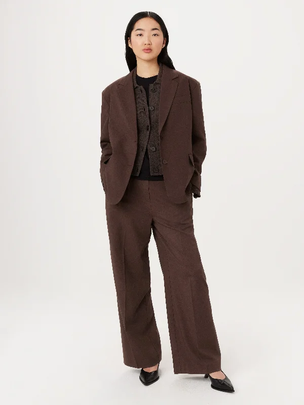 The Emma Ultra Wide Leg Pant in Dark Roast