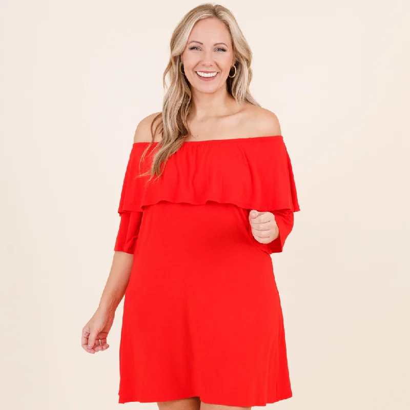 Dance With Me Dress, Red