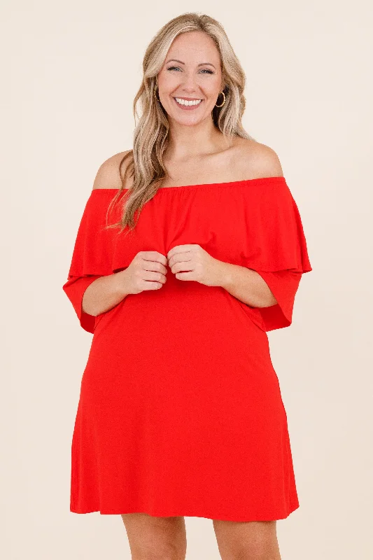 Dance With Me Dress, Red