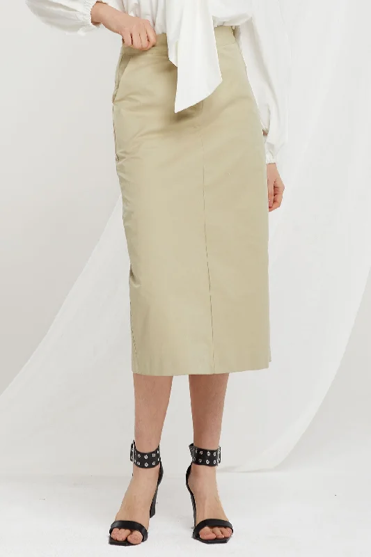 Nelly H-line Midi Skirt