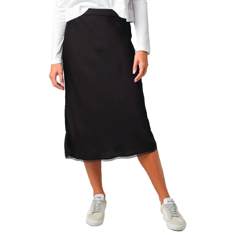 Grace Midi Skirt In Black