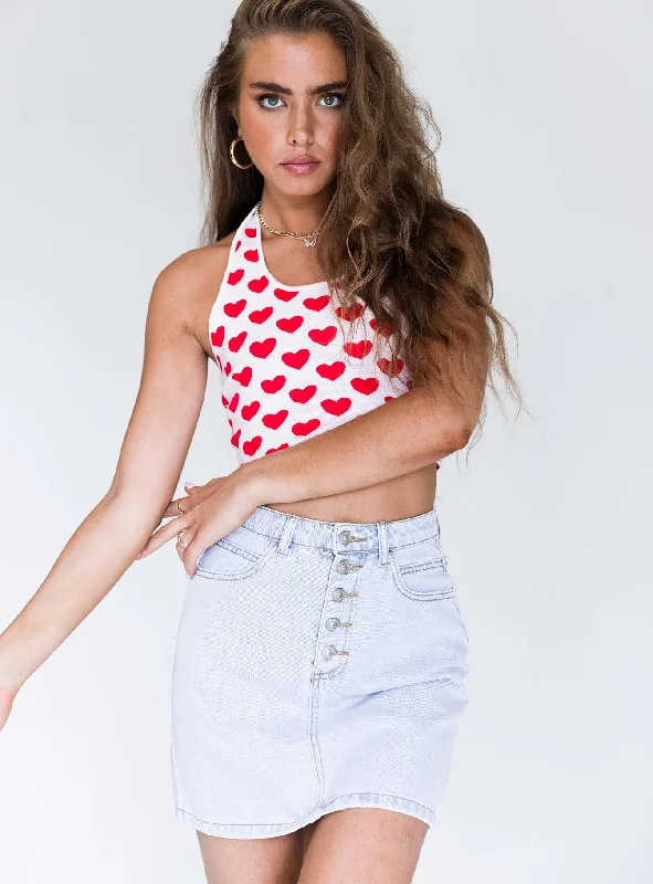 Sophia Mini Skirt Denim