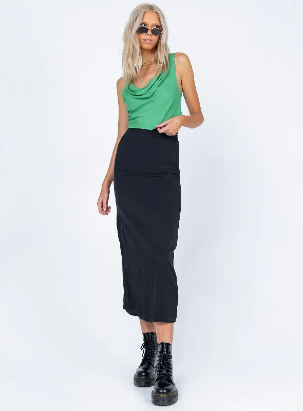 Tollis Midi Skirt Black