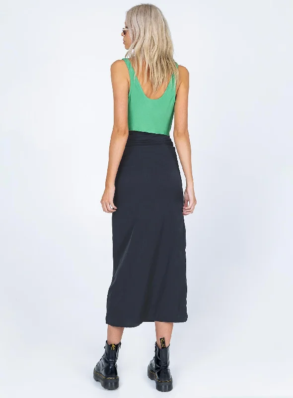 Tollis Midi Skirt Black