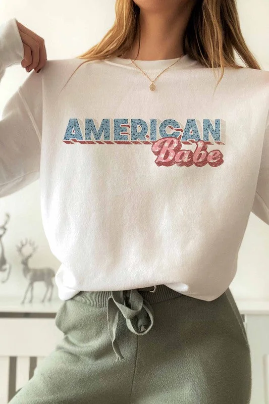 AMERICAN BABE GRAPHIC SWEATSHIRT