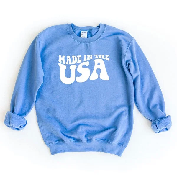 Made In The USA Wavy Graphic Sweatshirt