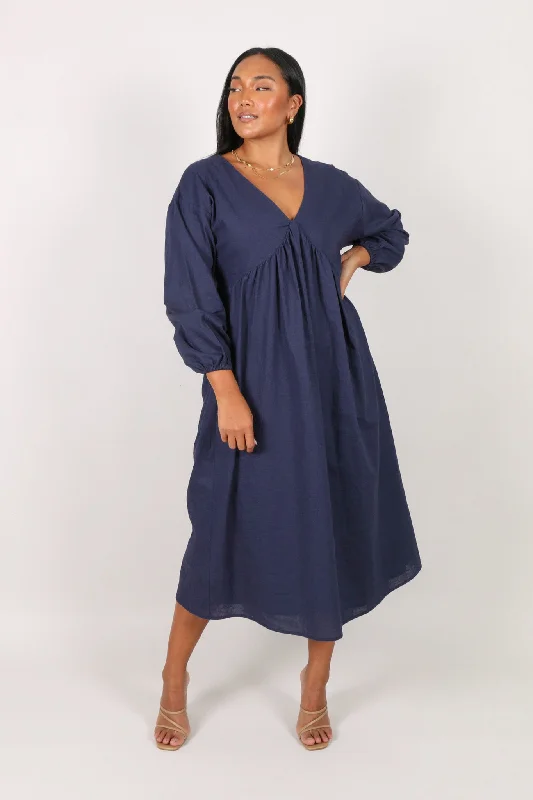 ALESSIA MAXI DRESS NAVY