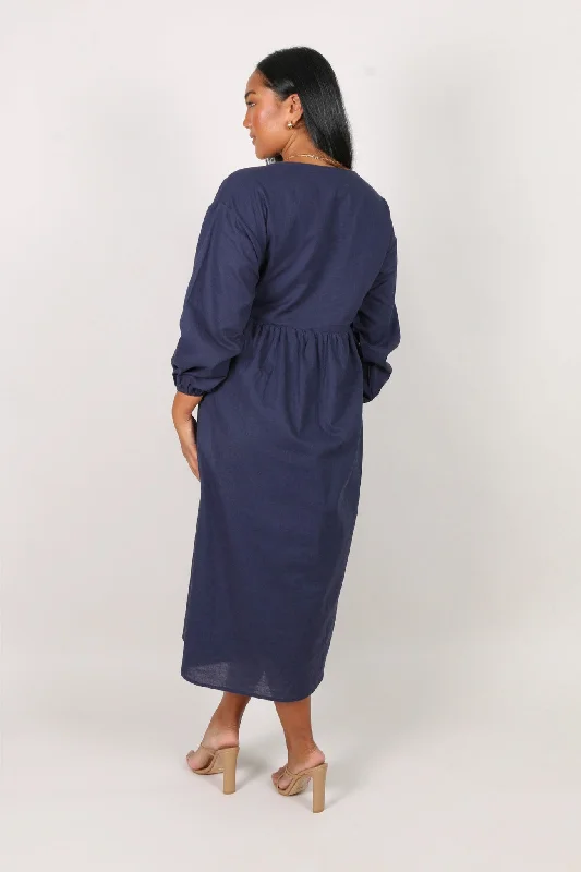 ALESSIA MAXI DRESS NAVY