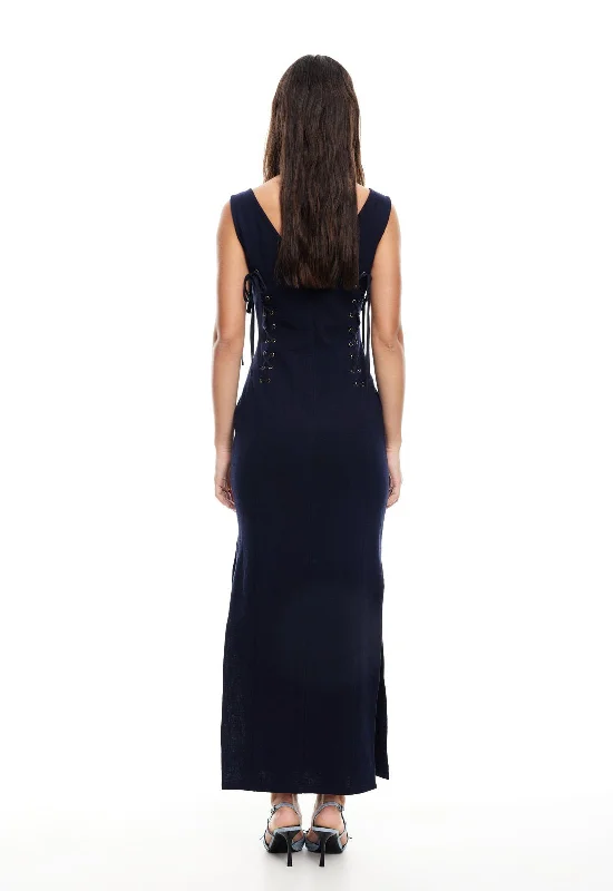 DREAMSCAPE MAXI DRESS - NAVY