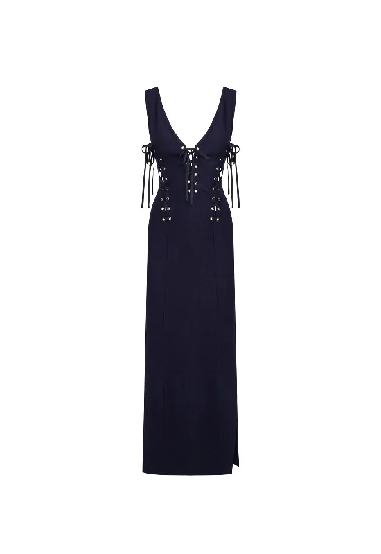 DREAMSCAPE MAXI DRESS - NAVY