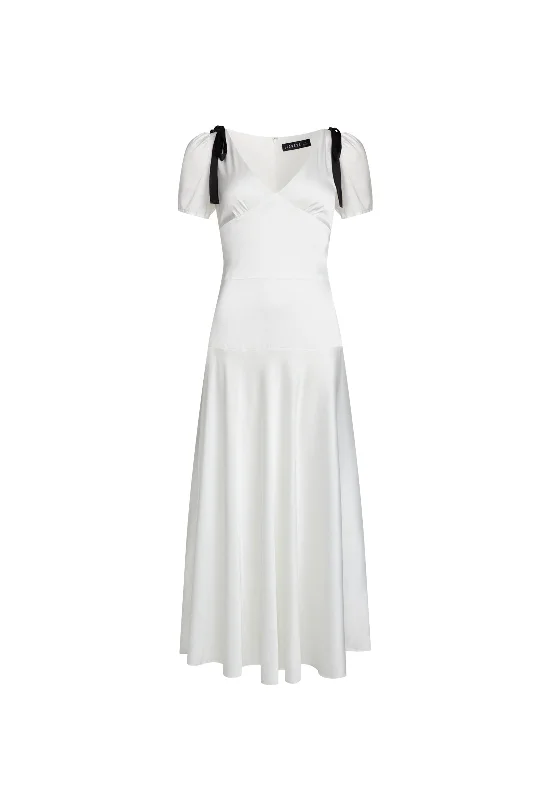 DU CAP MAXI DRESS - PORCELAIN