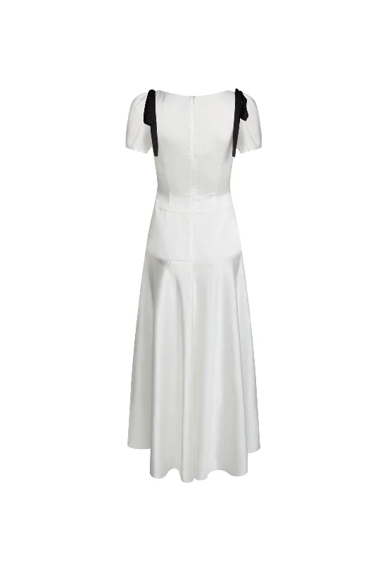 DU CAP MAXI DRESS - PORCELAIN