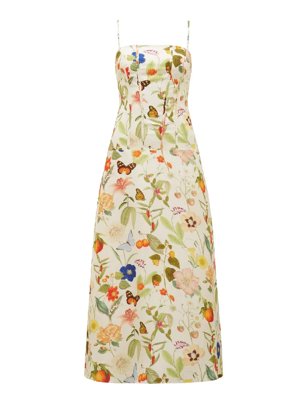 Flora Drop Waist Maxi Dress