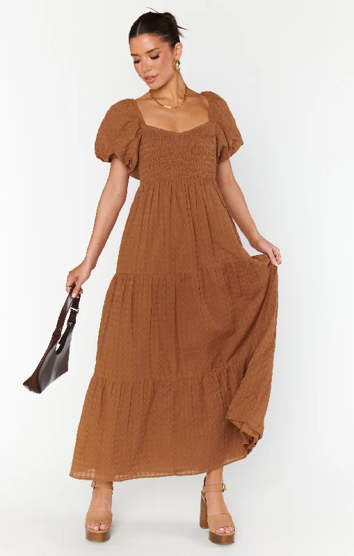 Joanna Maxi Dress ~ Brown