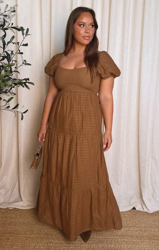 Joanna Maxi Dress ~ Brown