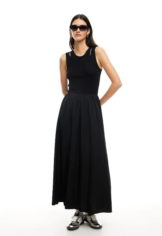 PIROUETTE MAXI DRESS - ONYX