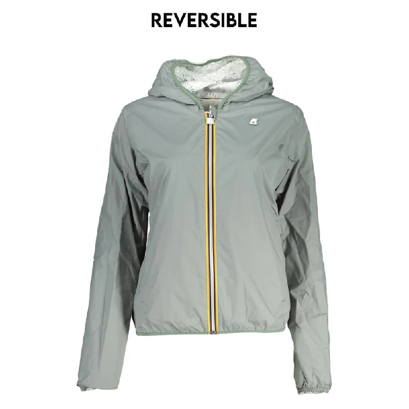 K-WAY Reversible Hooded Long Sleeve Women's Jacket