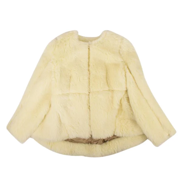 Marni Women's Citrine Yellow Alpaca Fur Jacket