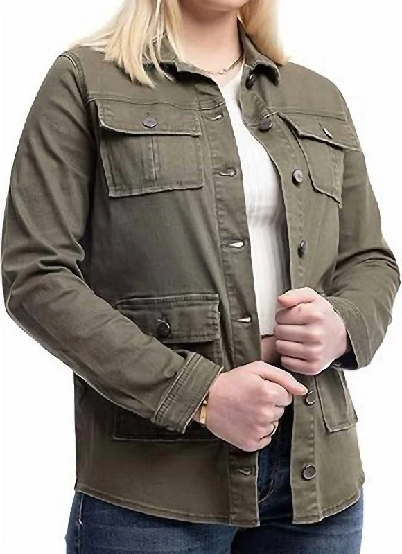 Utliity Jacket In Army Green