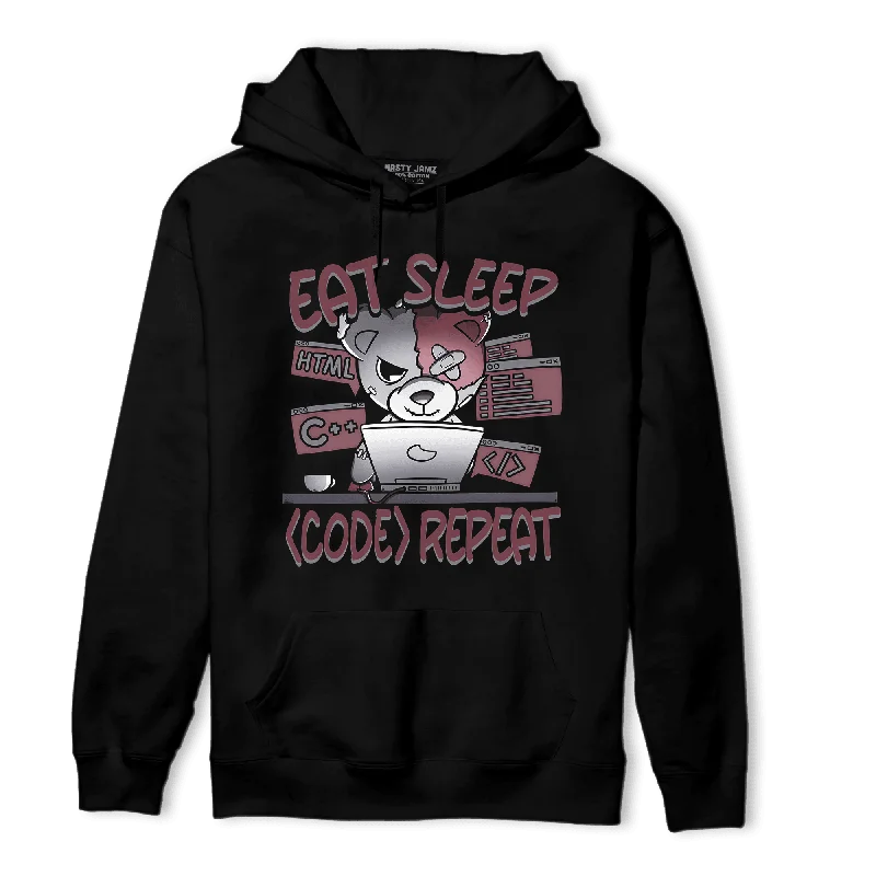 NastyJamz Burgundy 5s Hoodie Match Eat Sleep Code BER