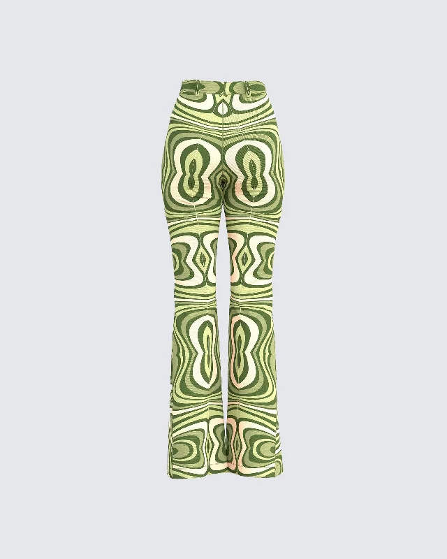 Cassie Mint Groovy Pants