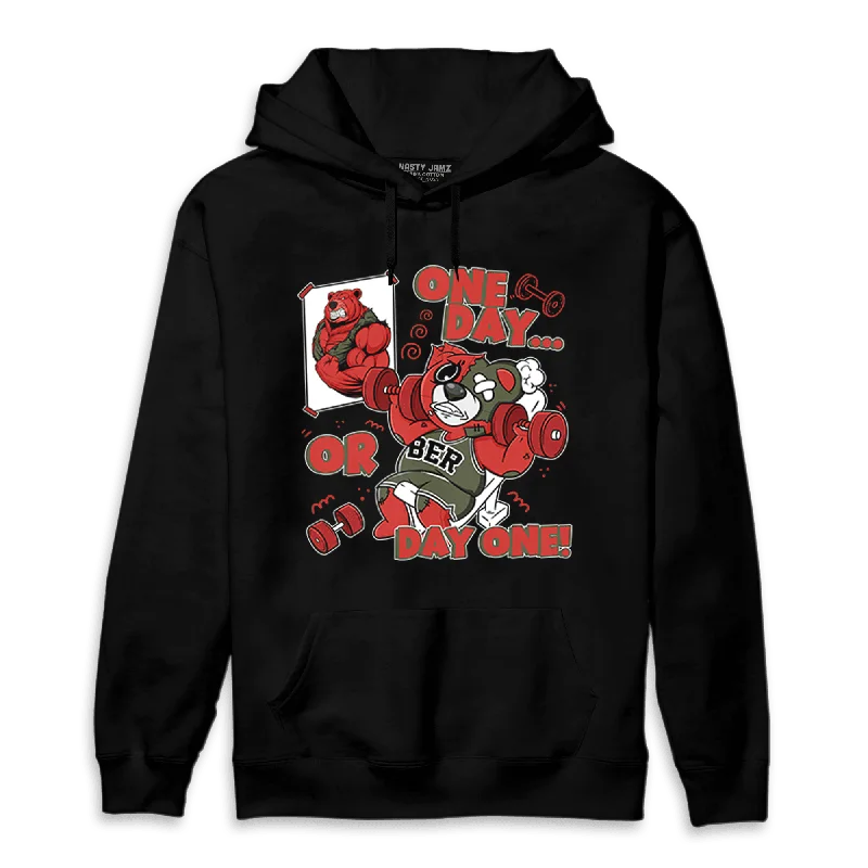 NastyJamz Dunk Low Mystic Red Hoodie Match BER Gymmer