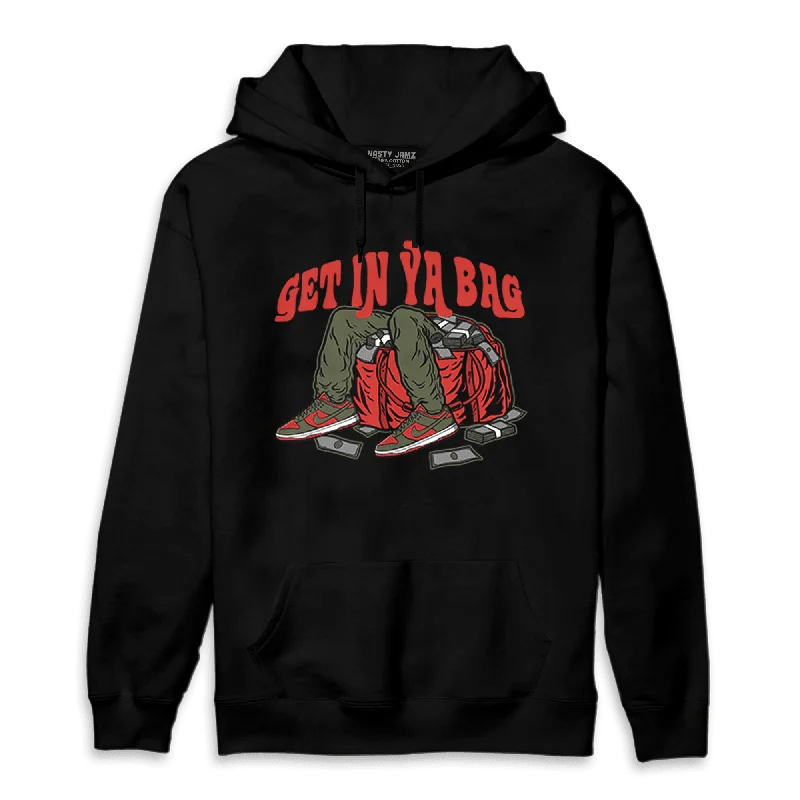 NastyJamz Dunk Low Mystic Red Hoodie Match Get In Ya Bag