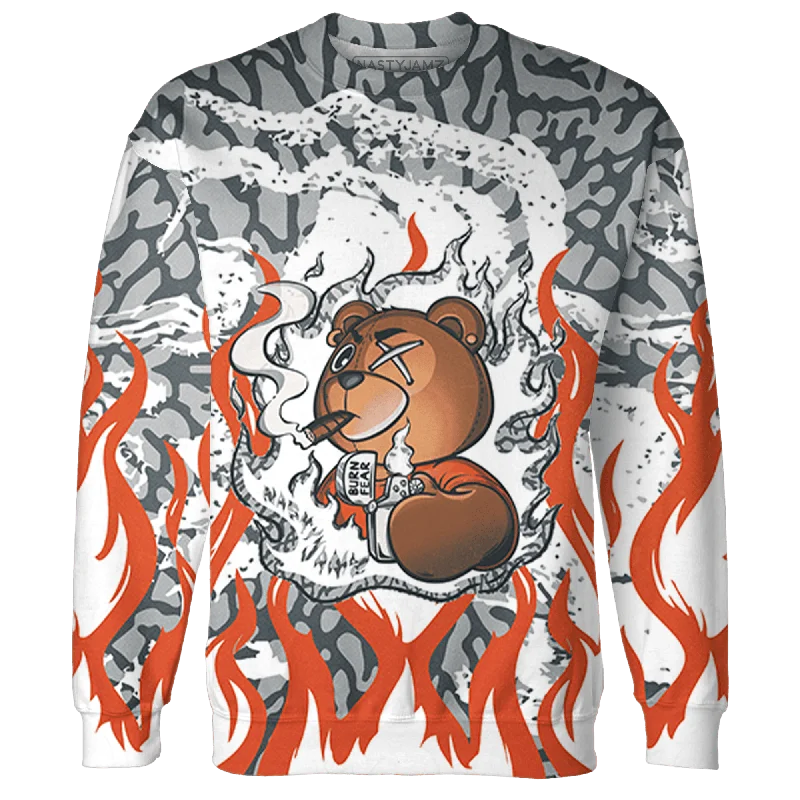 NastyJamz Georgia Peach 3s Sweatshirt Match BER Burn Fear 3D All-Over Print