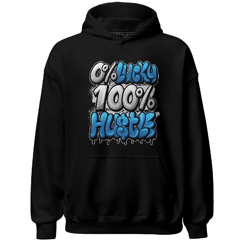 NastyJamz Industrial Blue 4s Hoodie Match Lucky Hustle