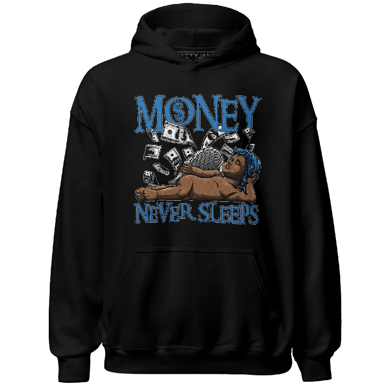 NastyJamz Industrial Blue 4s Hoodie Match Money Never Sleeps