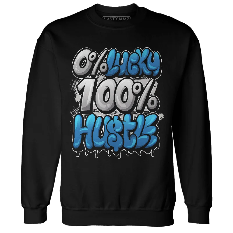 NastyJamz Industrial Blue 4s Sweatshirt Match Lucky Hustle