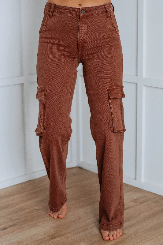 Kalani Risen Cargo Jeans - Espresso