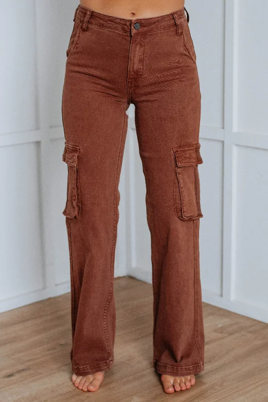 Kalani Risen Cargo Jeans - Espresso