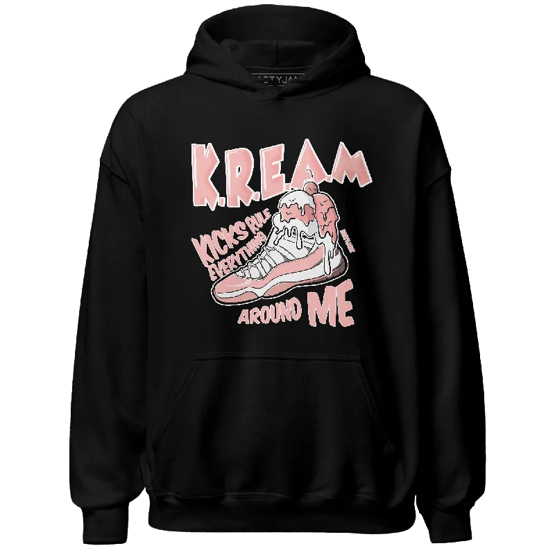 NastyJamz Low Legend Pink 11s Hoodie Match Kream Sneaker