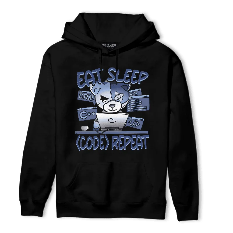 NastyJamz Midnight Navy 5s Hoodie Match Eat Sleep Code BER