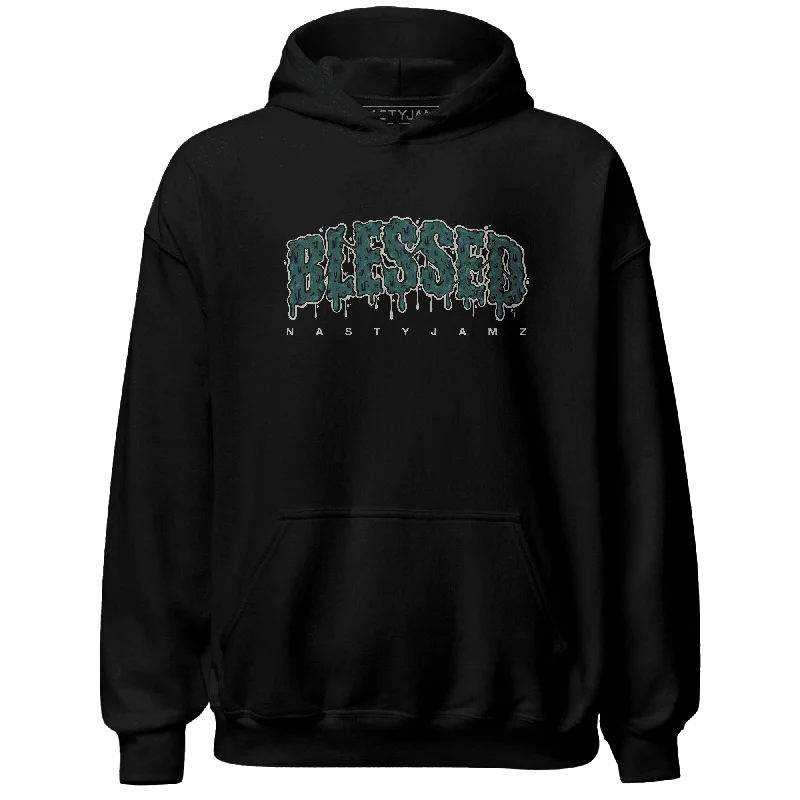 NastyJamz Oxidized Green 4s Hoodie Match Blessed Text