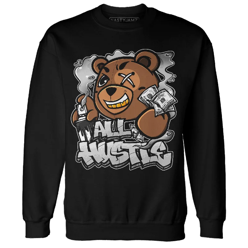 NastyJamz Retro High OG Black White 1s Sweatshirt Match BER Hustle All Day