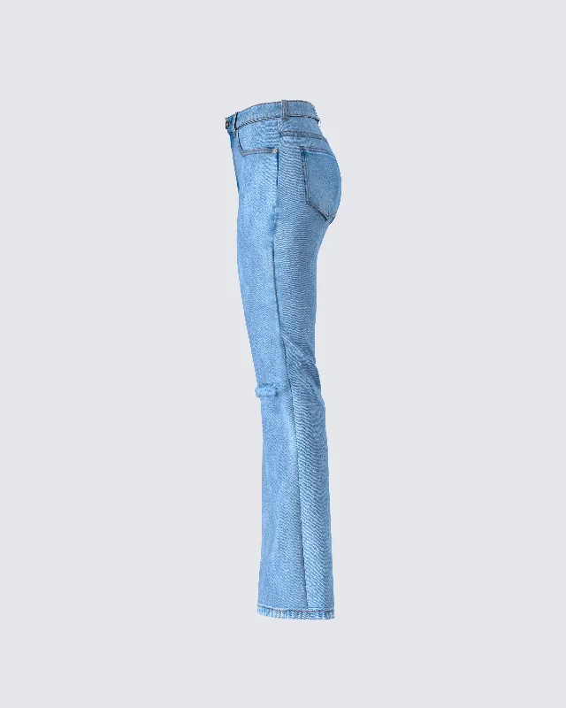 Zosia Blue Denim Ripped Jean