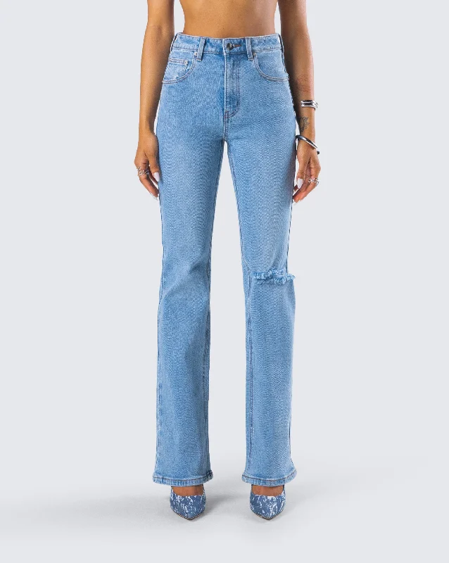 Zosia Blue Denim Ripped Jean