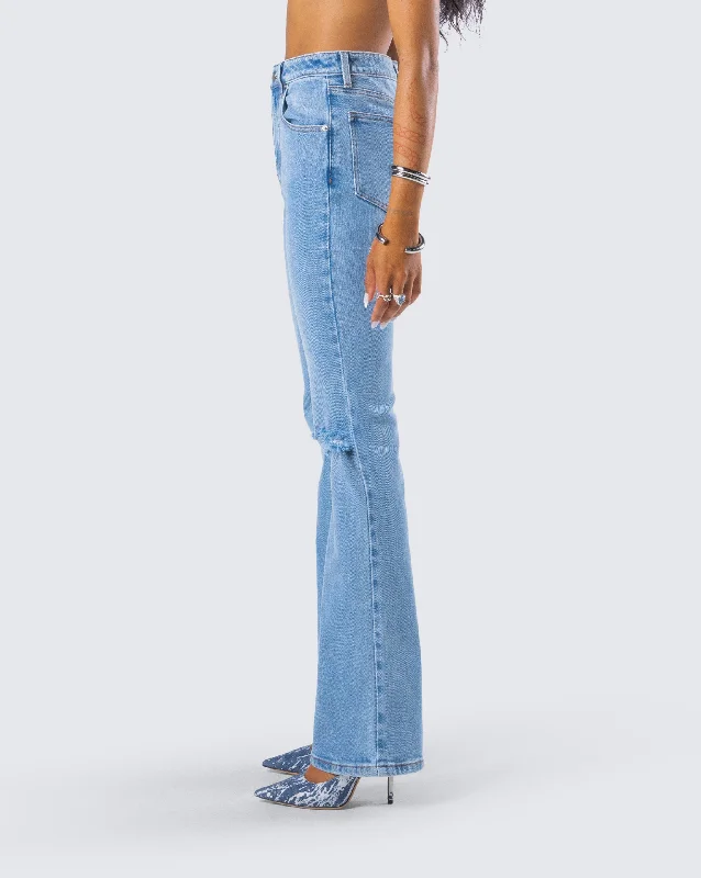 Zosia Blue Denim Ripped Jean