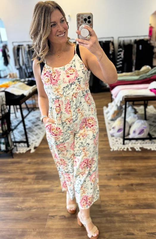 Tully - Floral Cropped Jumpsuit