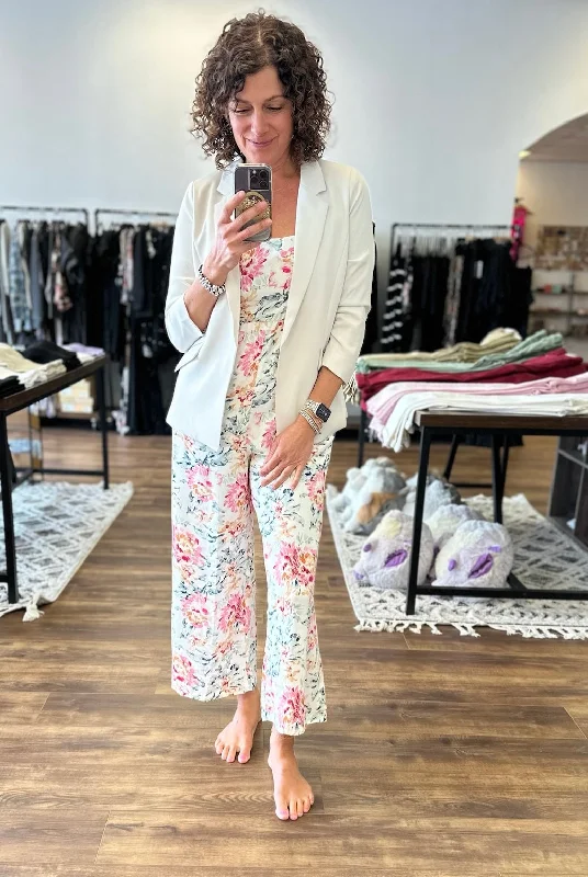 Tully - Floral Cropped Jumpsuit