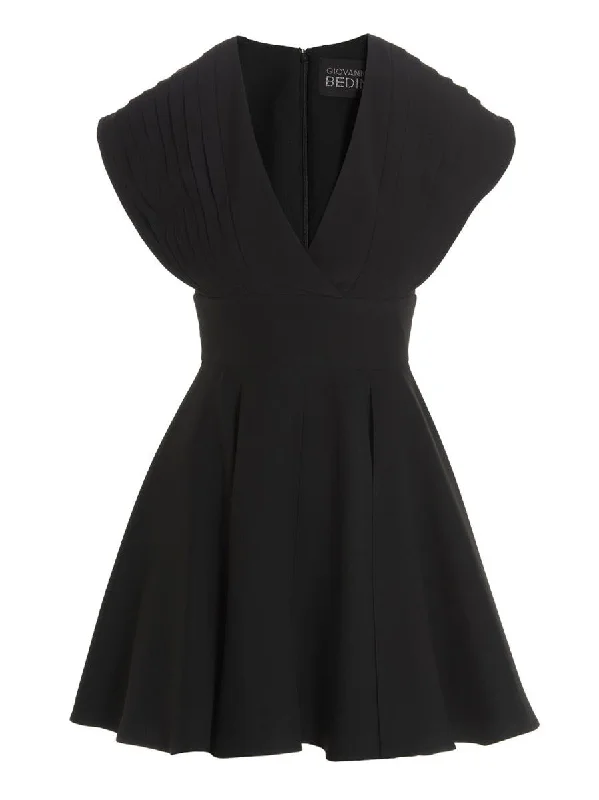 Giovanni Bedin Plisse Detail Mini Dress