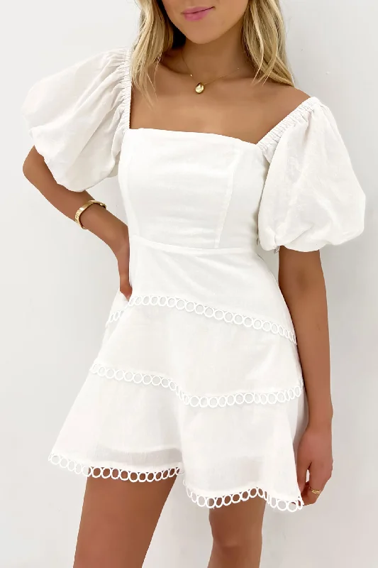 Steele Mini Dress White