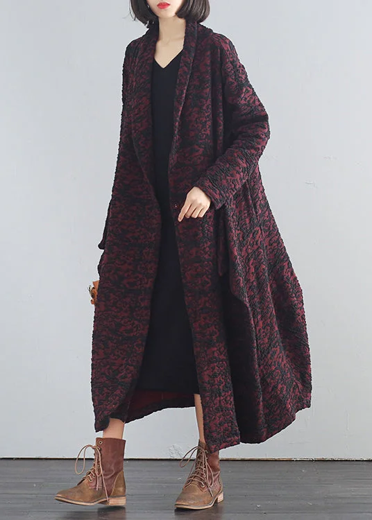 Mulberry V Neck Print Button Trench Coats Fall