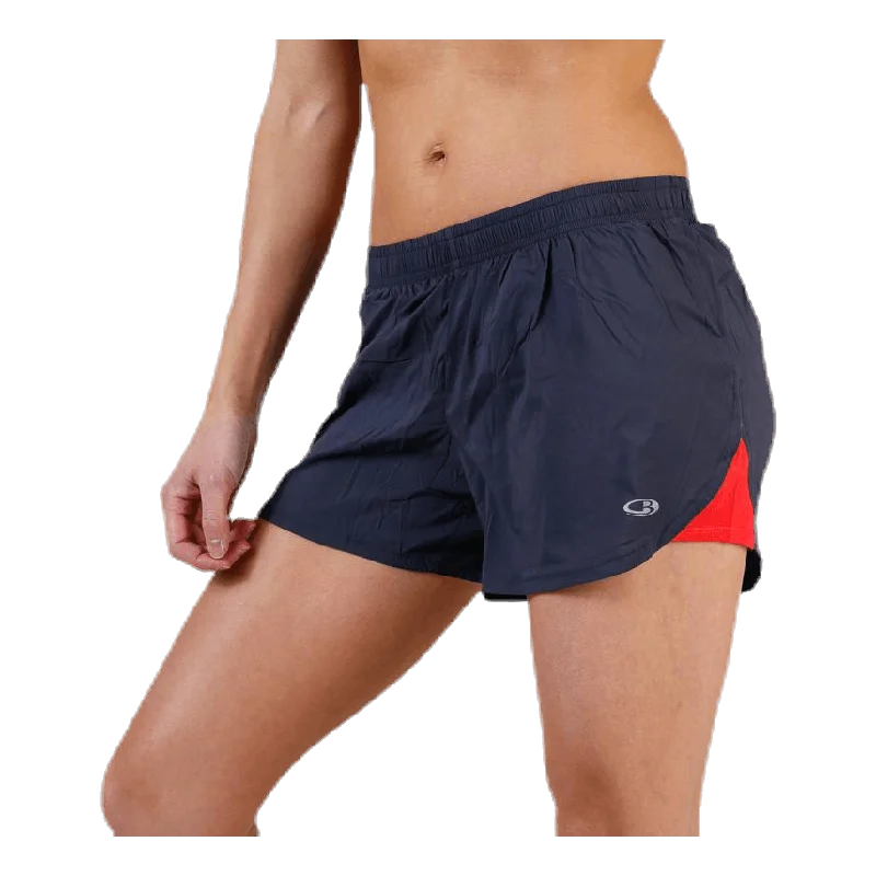 Impulse Running Shorts Grey/Red