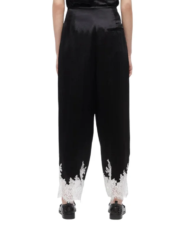 Satin Cummerbund Tuxedo Pant (Black)