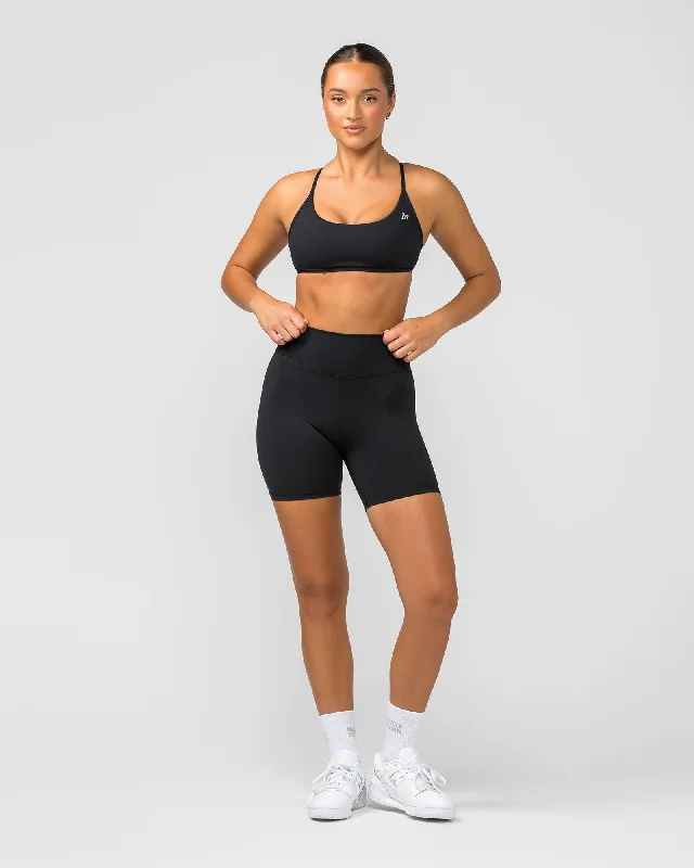 Signature Scrunch Bike Shorts - Black