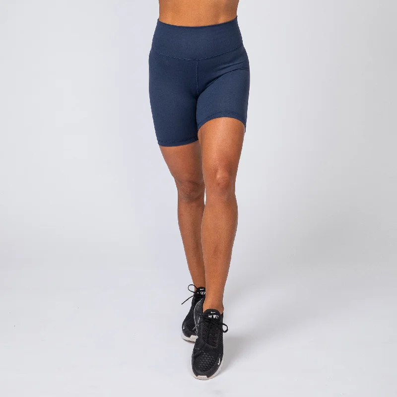 Signature Scrunch Bike Shorts - Navy